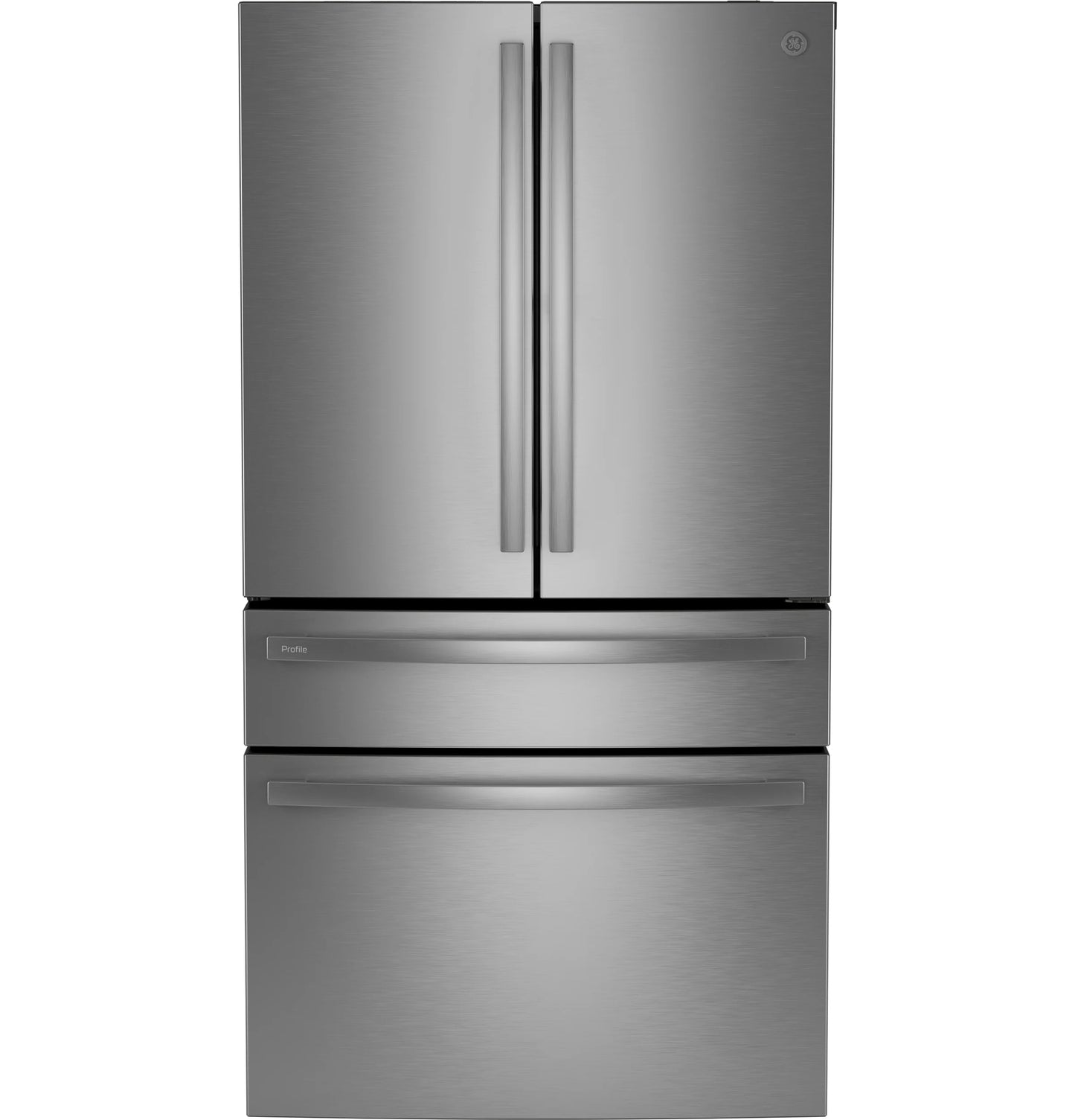 GE Appliances  29 Cu. Ft. Smart Fingerprint Resistant 4-Door French-Door with Door In Door Fingerprint Resistant Stainless Steel - PGD29BYTFS