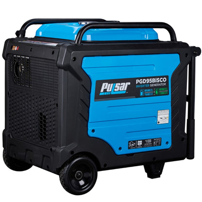Aurora Generators Pulsar PGD95BISCO Pulsar 9,500 Watt Super Quiet Dual Fuel Inverter Generator with CO Alert and Remote Start - PowerGen USA - PGD95BISCO