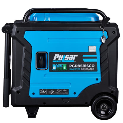 Aurora Generators Pulsar PGD95BISCO Pulsar 9,500 Watt Super Quiet Dual Fuel Inverter Generator with CO Alert and Remote Start - PowerGen USA - PGD95BISCO