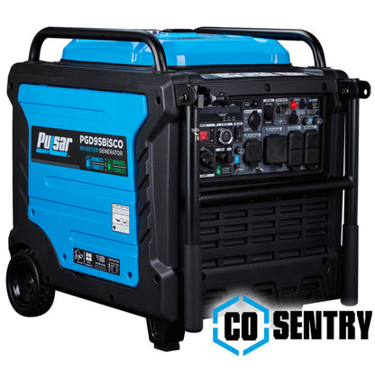 Aurora Generators Pulsar PGD95BISCO Pulsar 9,500 Watt Super Quiet Dual Fuel Inverter Generator with CO Alert and Remote Start - PowerGen USA - PGD95BISCO