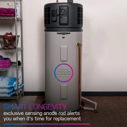 GE Appliances  GEOSPRING Smart Hybrid Heat Pump Water Heater 50-gallon - 240V Gray - PH50S10BNY