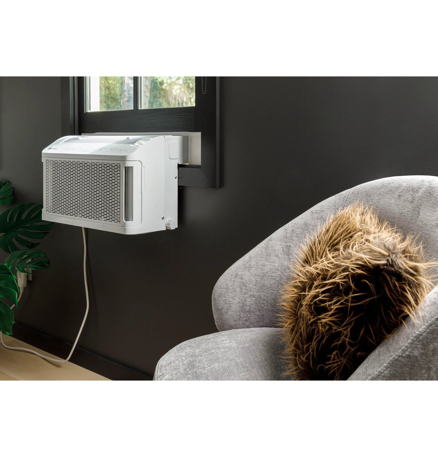 GE Appliances  ClearView 10,300 BTU Inverter Smart Ultra Quiet Window Air Conditioner for Medium Rooms up to 450 sq. ft. White - PHNT10CC
