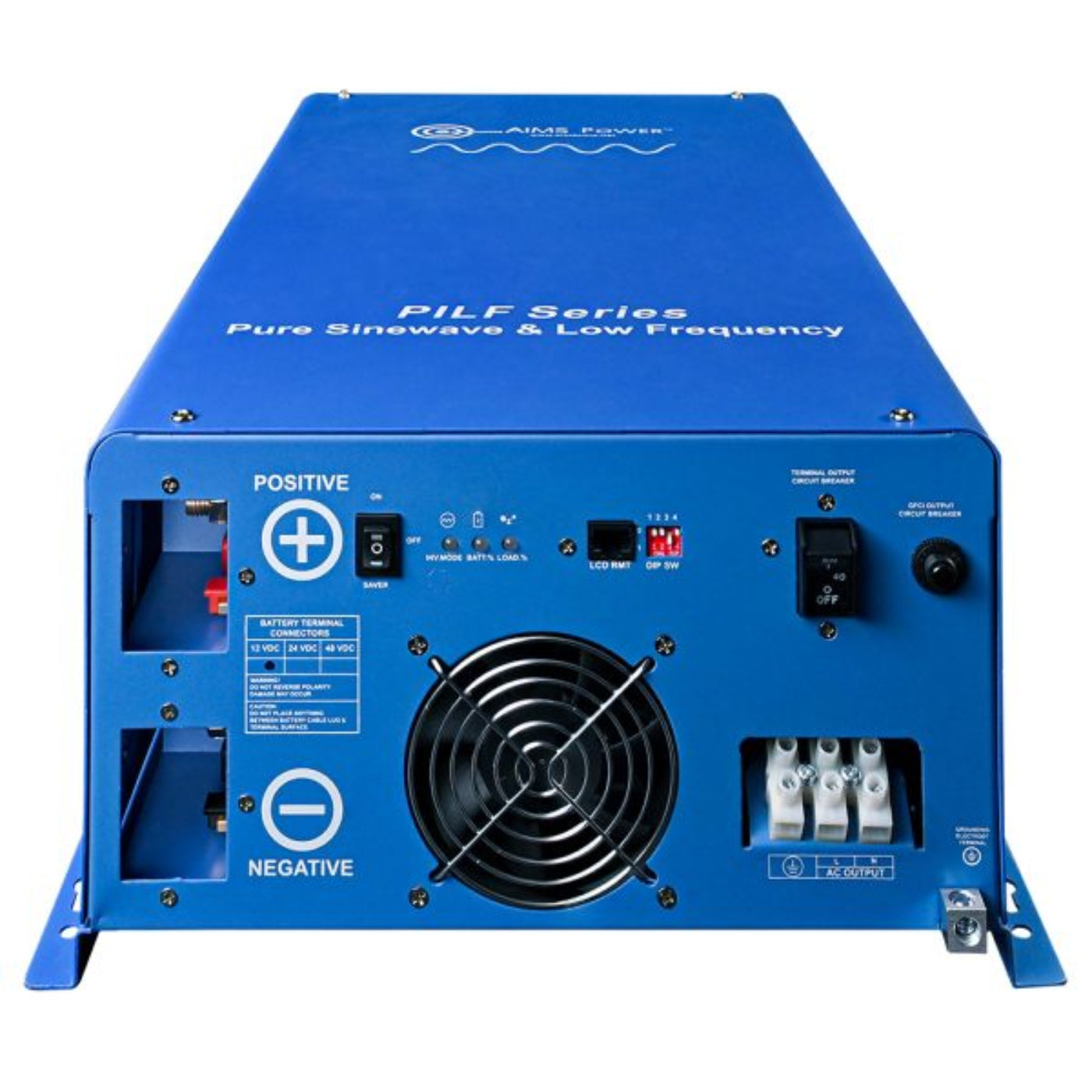 Aims Power 4000 Watt 12V Pure Sine Power Inverter ETL Listed to UL458/CSA- Industrial Grade - PILF40W12V120V