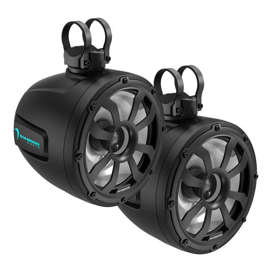 Diamond Audio 10" 2-Way Marine Tower Speaker w/Titanium Dome Tweeter (Black) - POD10F4B