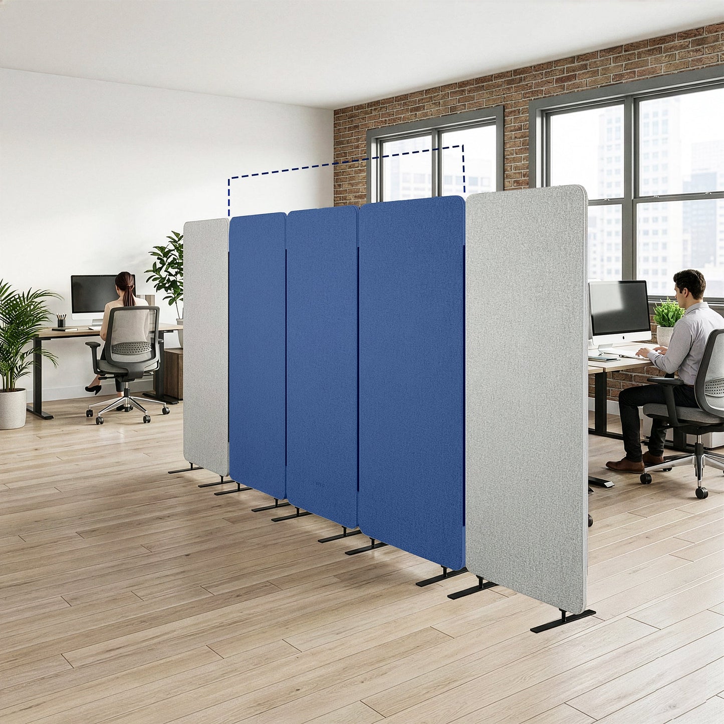 VIVO Freestanding Room Dividers - PP-3-T024G