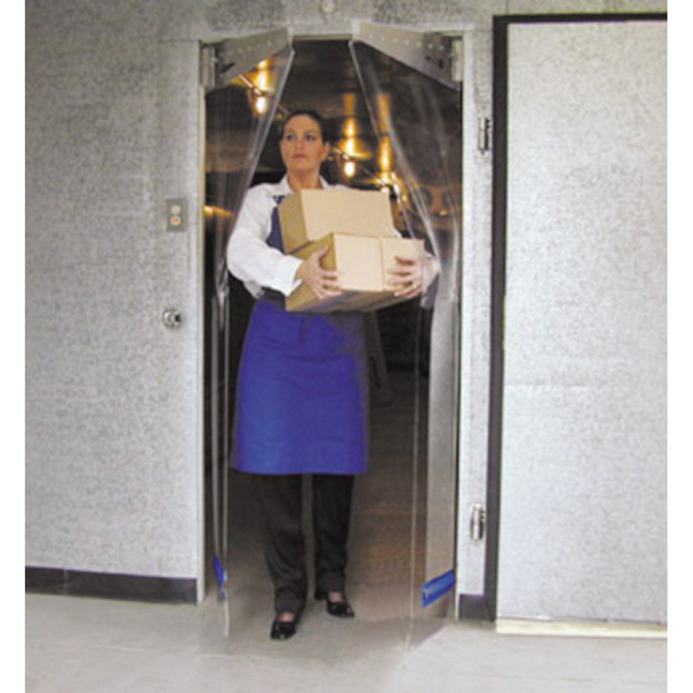 Curtron PP-C-080-4884 Polar-Pro Flexible Swinging Walk-In Door 48"W x 84"H - CUPPC0804884