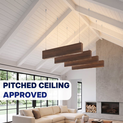 VIVO Wood Grain Acoustic Ceiling Beams (x4) - PP-CW03-4WD