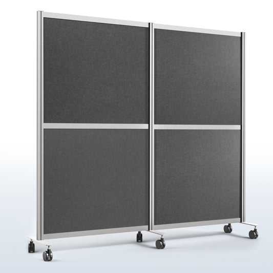 VIVO Mobile Modular Wall System Freestanding Room Dividers - PP-MWS63D-M