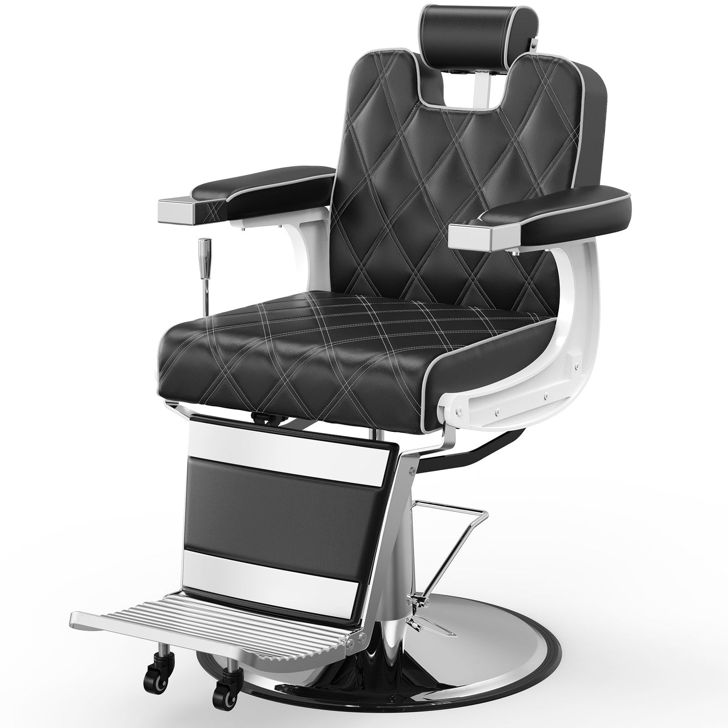 OmySalon BC1401 Modern Style Heavy Duty Hydraulic Recline Barber Chair - G59000265