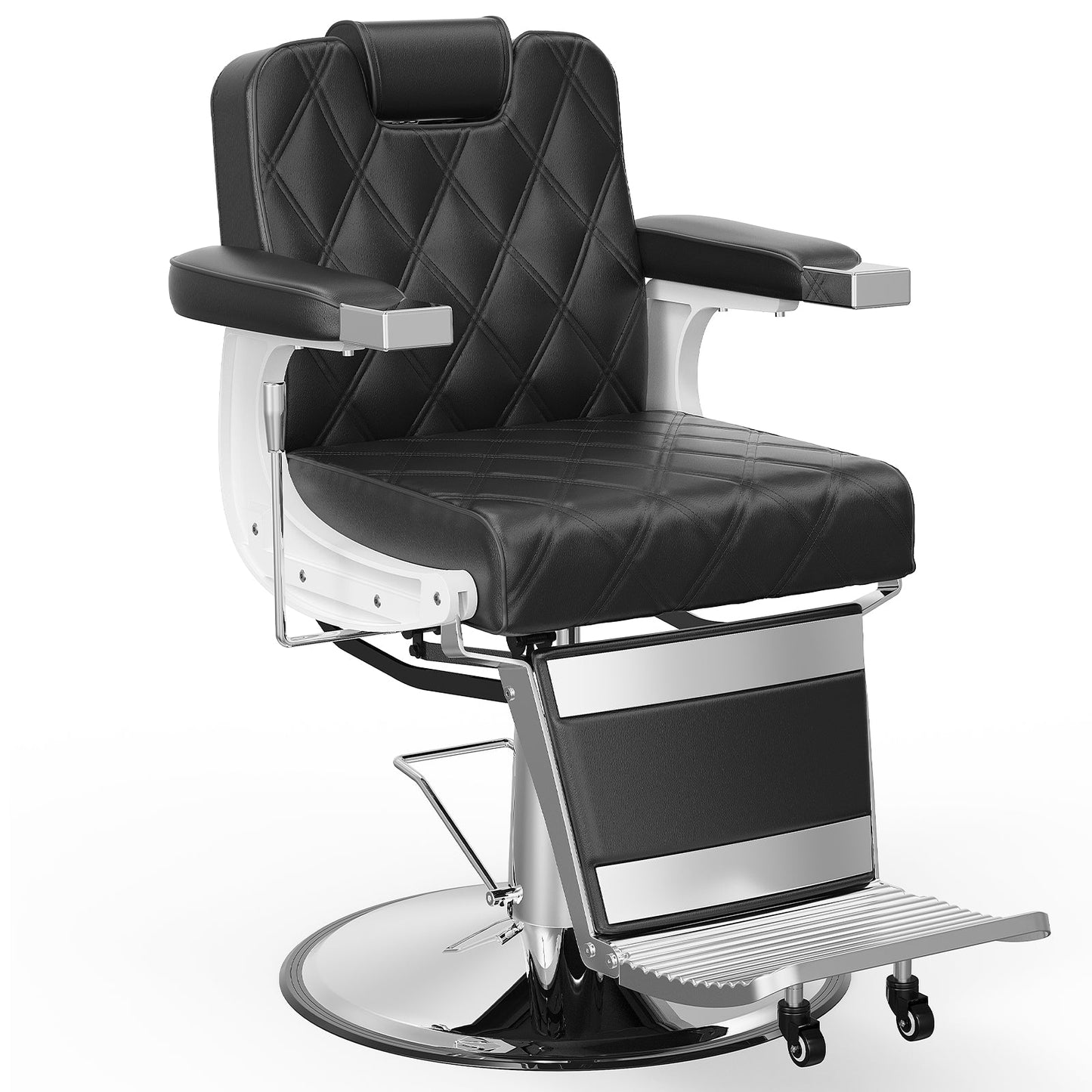 OmySalon BC1401 Modern Style Heavy Duty Hydraulic Recline Barber Chair - G59000265