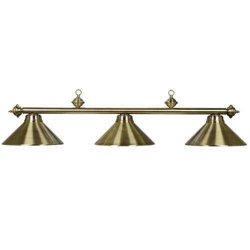 RAM Game Room 54" 3LT Billiard Light-Antique Brass PR54 AB
