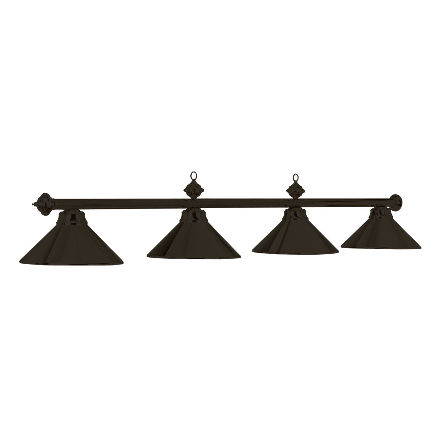 RAM Game Room 78" 4LT Billiard Light-Matte BLK/ Matte Black PR78 MB/MB