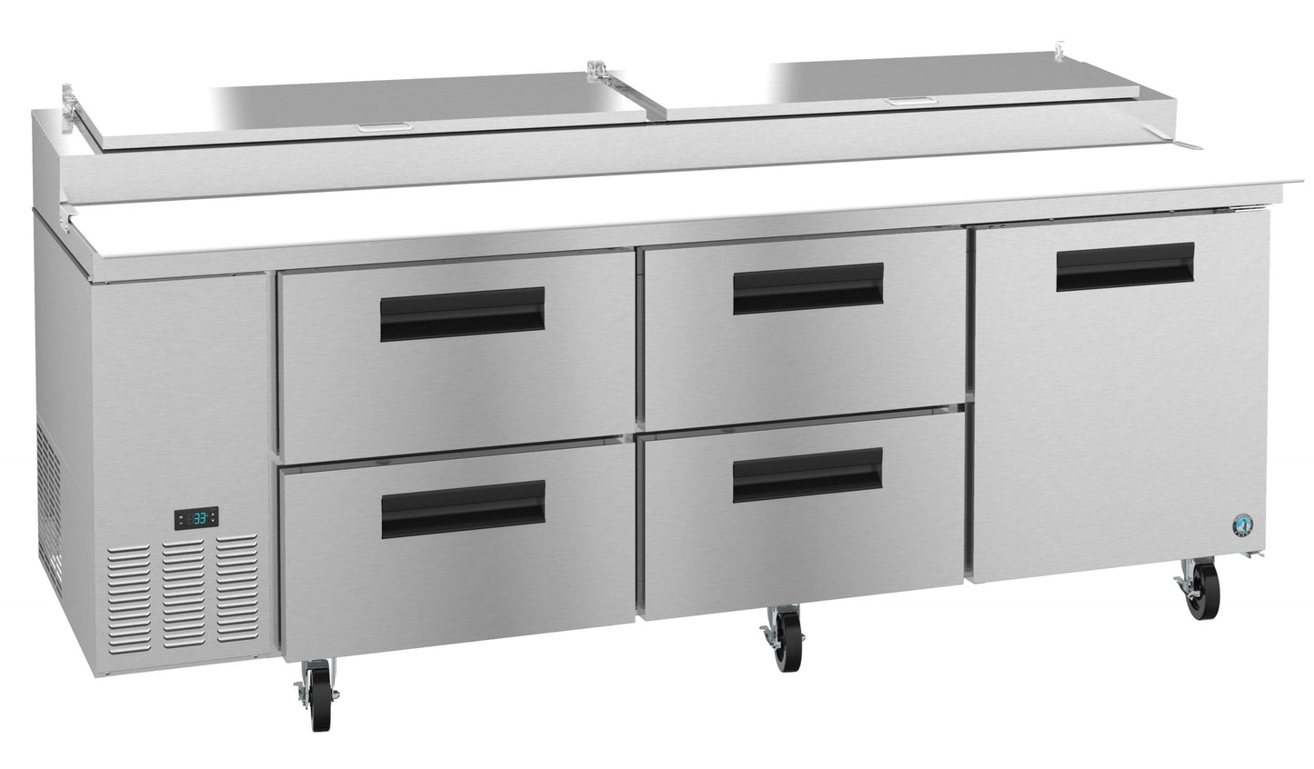 Hoshizaki 93" Wide 4 Drawer Pizza Prep Table - PR93A-D4