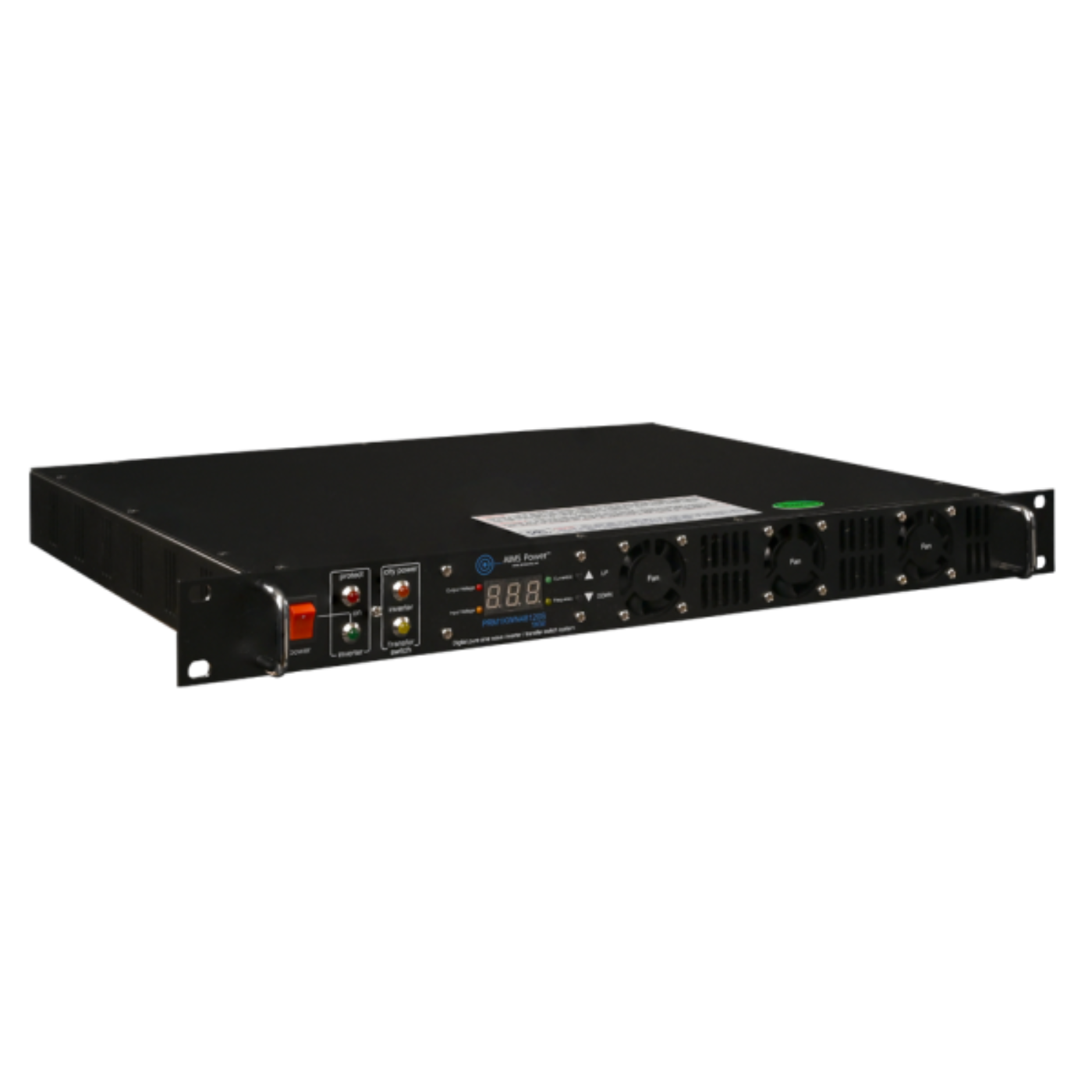 Aims Power 1000 Watt Pure Sine Power Inverter NEGATIVE 48V Rack Mount Power Inverter To 120 Volt AC – 1U (-48V) - PRM1KWN48120S