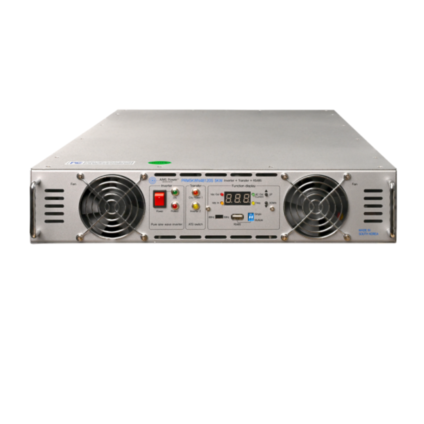 Aims Power 5000 Watt Pure Sine Power Inverter NEGATIVE 48 Volt Rack Mount Inverter To 120 Volt AC – 2U (-48V) - PRM5KWN48120S