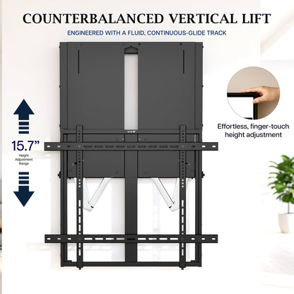 VIVO Manual Height Adjustable TV Wall Mount - 65” to 86” Screens - PRO-TVHA86