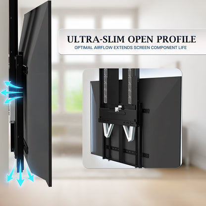 VIVO Manual Height Adjustable TV Wall Mount - 65” to 86” Screens - PRO-TVHA86