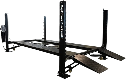 Mayflower Tools Blacksmith Heavy Duty Four Post Car Lift Max Lift Height 72" New - Pro8000