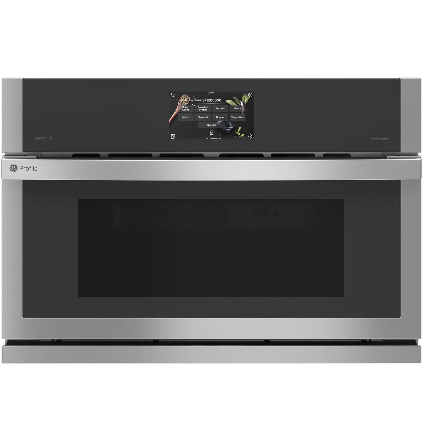 GE Appliances  30" Single Wall Oven with 120V Advantium Technology Stainless Steel - PSB9120SVSS