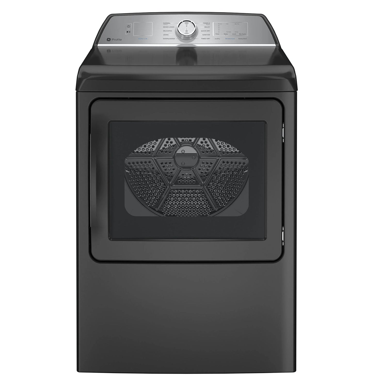 GE Appliances  7.4 cu. ft. Capacity aluminized alloy drum Electric Dryer with Sanitize Cycle and Sensor Dry Diamond Gray - PTD60EBPRDG