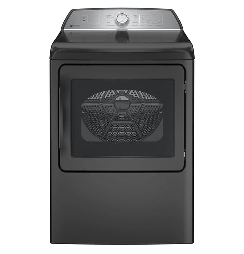 GE Appliances  7.4 cu. ft. Capacity aluminized alloy drum Gas Dryer with Sanitize Cycle and Sensor Dry Diamond Gray - PTD60GBPRDG