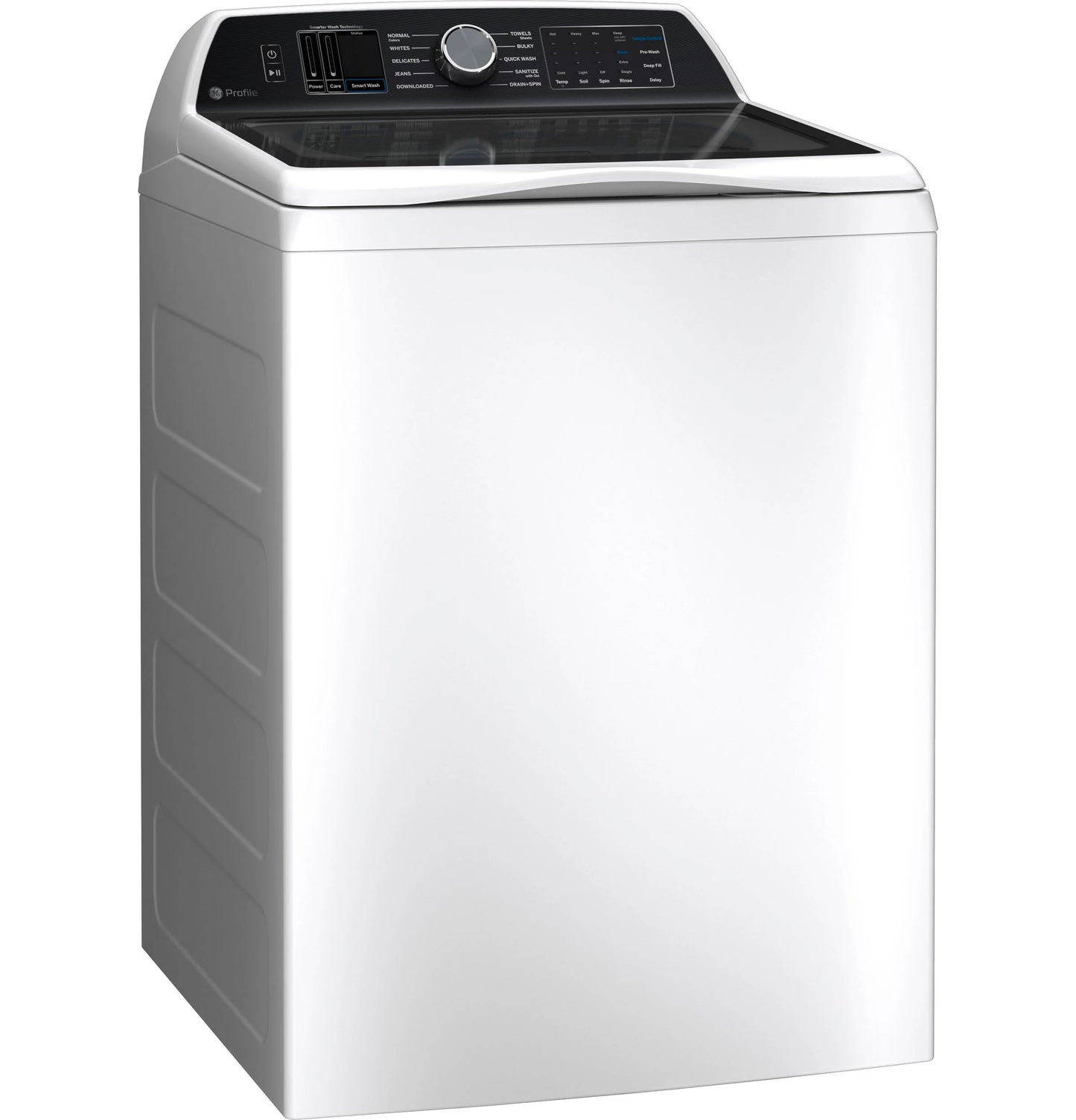 GE Appliances  5.3 cu. ft. Capacity Washer with Smarter Wash Technology and FlexDispense White  - PTW705BSTWS