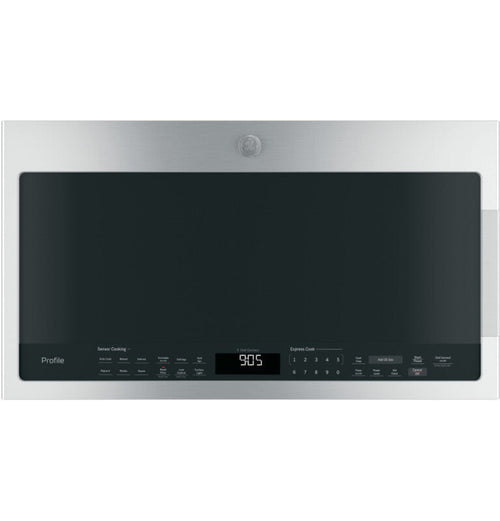 GE Appliances  2.1 Cu. Ft. Over-the-Range Sensor Microwave Oven Stainless Steel - PVM9005SJSS