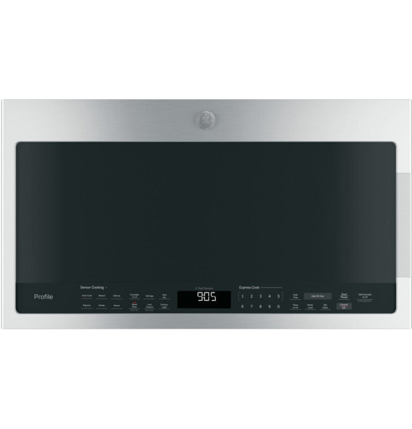 GE Appliances  2.1 Cu. Ft. Over-the-Range Sensor Microwave Oven Stainless Steel - PVM9005SJSS