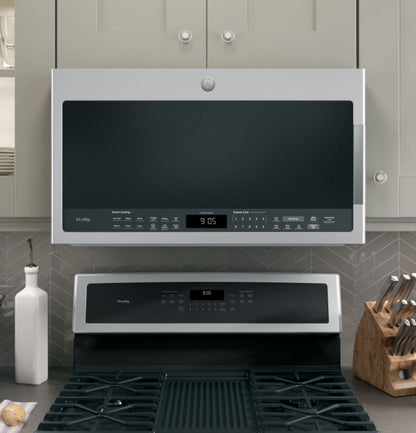 GE Appliances  2.1 Cu. Ft. Over-the-Range Sensor Microwave Oven Stainless Steel - PVM9005SJSS