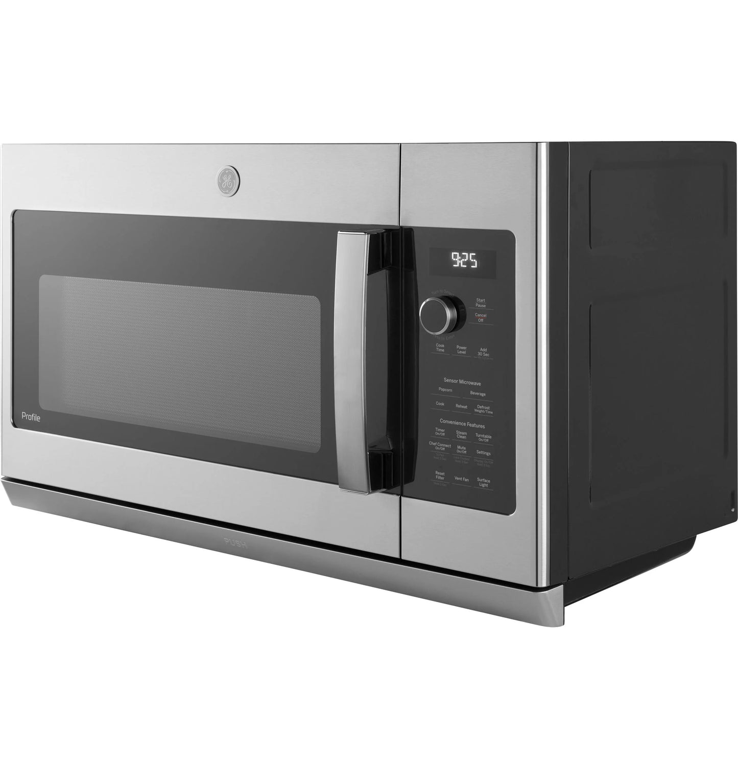 GE Appliances  2.2 Cu. Ft. Over-the-Range Sensor Microwave Oven with Extendable Slide-Out Vent Stainless Steel - PVM9225SRSS