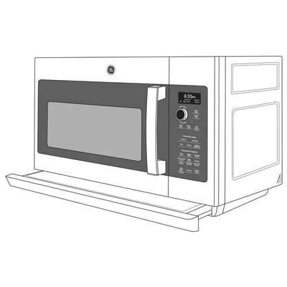 GE Appliances  2.2 Cu. Ft. Over-the-Range Sensor Microwave Oven with Extendable Slide-Out Vent Stainless Steel - PVM9225SRSS