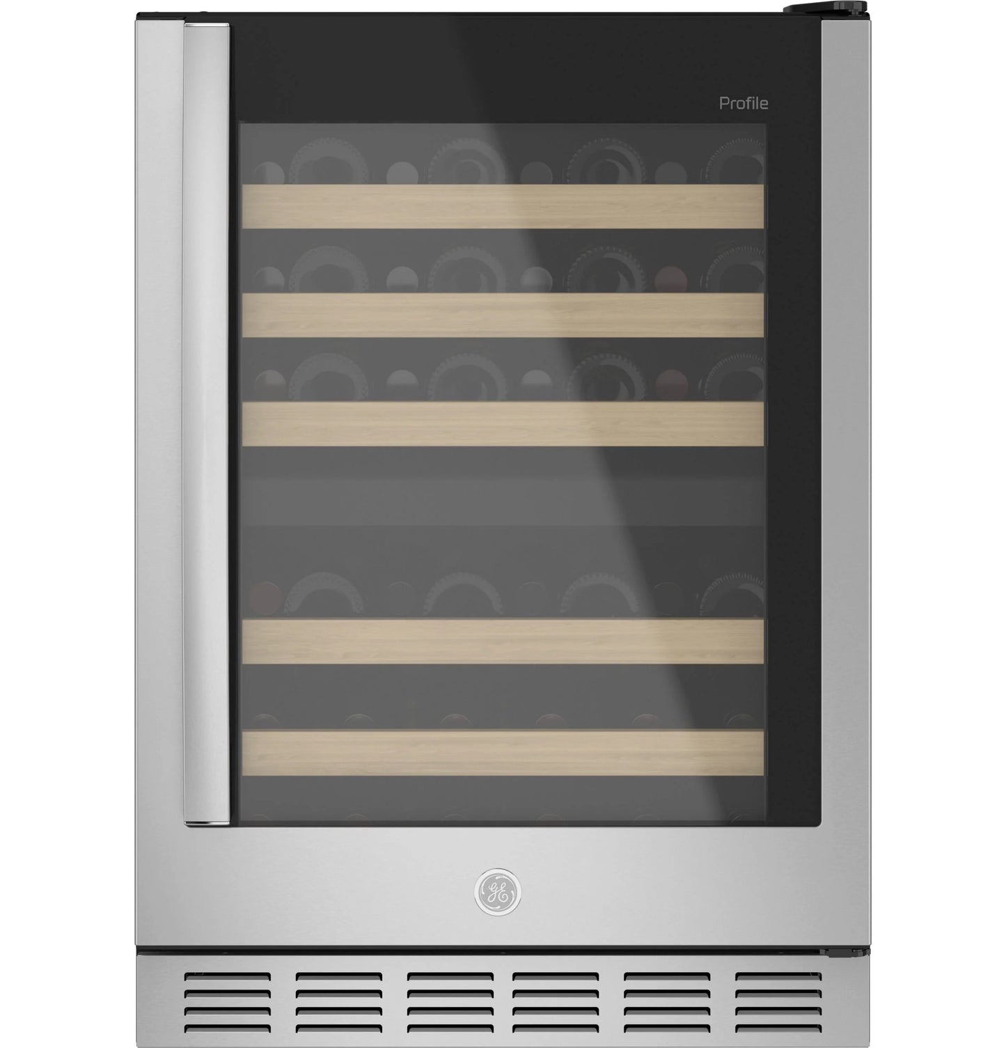 GE Profile PWS06DSPSS 44-Bottle Dual Zone Wine Cooler Stainless Steel
