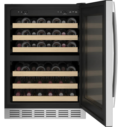 GE Profile PWS06DSPSS 44-Bottle Dual Zone Wine Cooler Stainless Steel