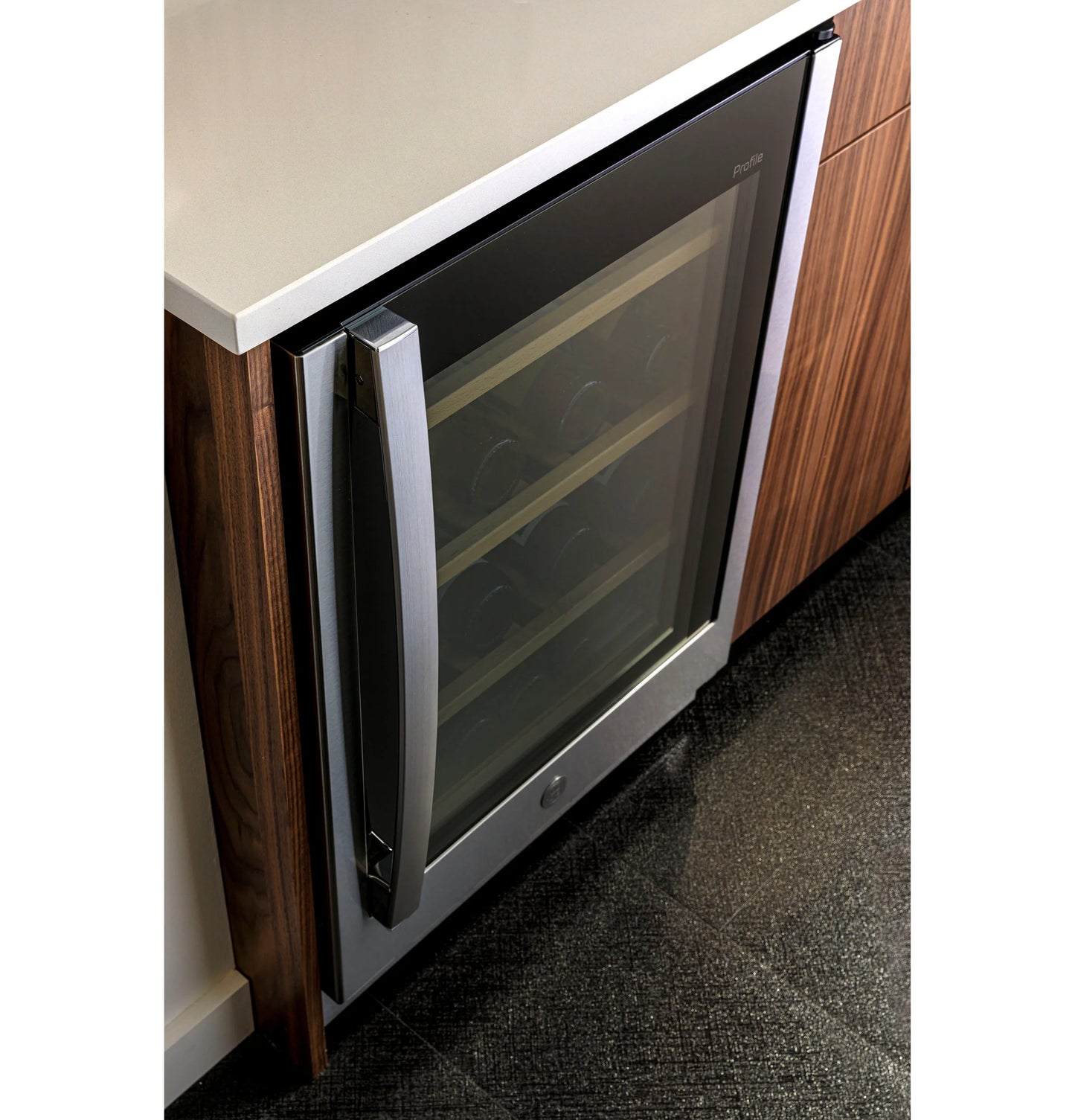GE Profile PWS06DSPSS 44-Bottle Dual Zone Wine Cooler Stainless Steel