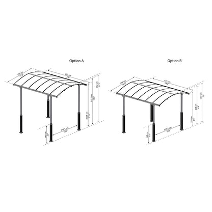 Palram - Canopia | Arcadia Alpine RV Carport 12x14x11.5 ft - HG9131