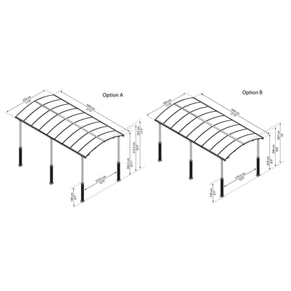 Palram - Canopia | Arcadia Alpine RV Carport 12x21x11.5 ft - HG9126