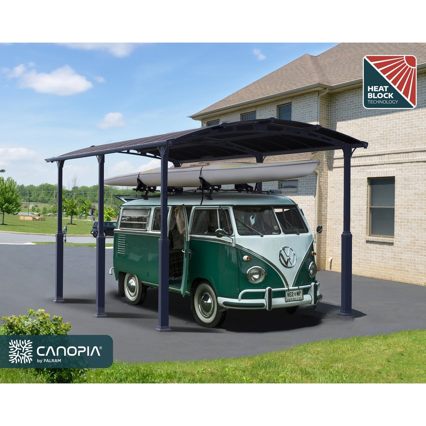 Palram - Canopia | Arcadia Alpine RV Carport 12x21x11.5 ft - HG9126