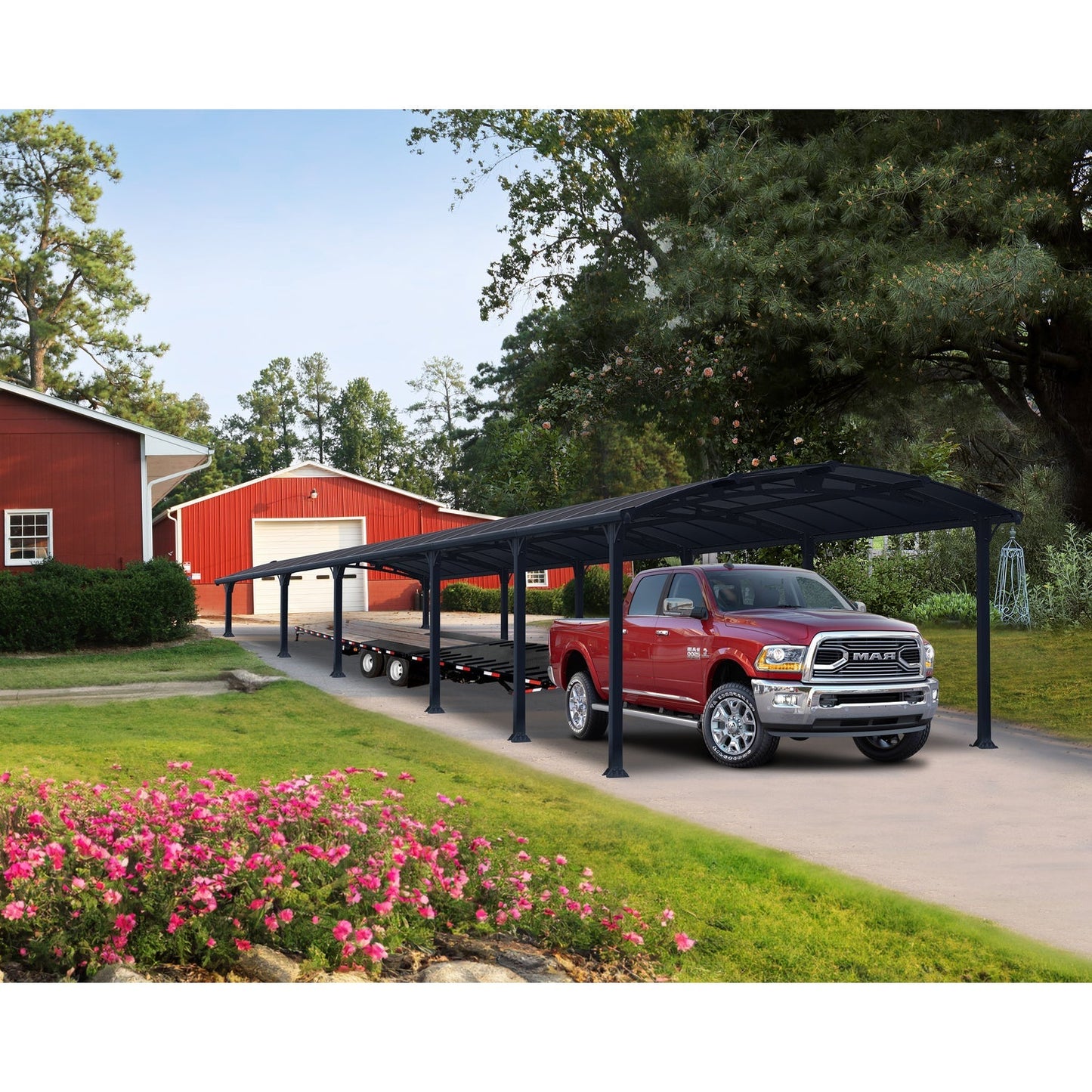 Palram - Canopia | Arcadia 5000 Carport 12x42x8 ft - HG9123