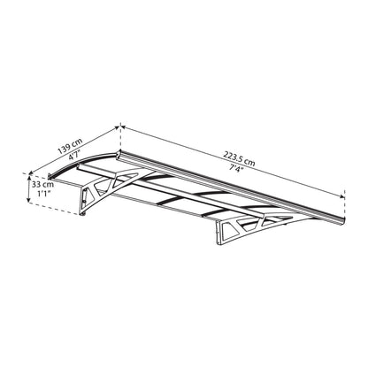 Palram - Canopia | Amsterdam Door Awning - HG9576