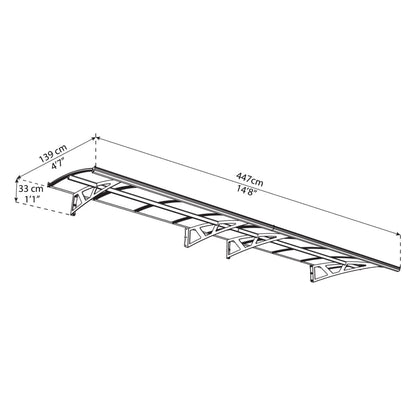 Palram - Canopia | Amsterdam Door Awning - HG9576