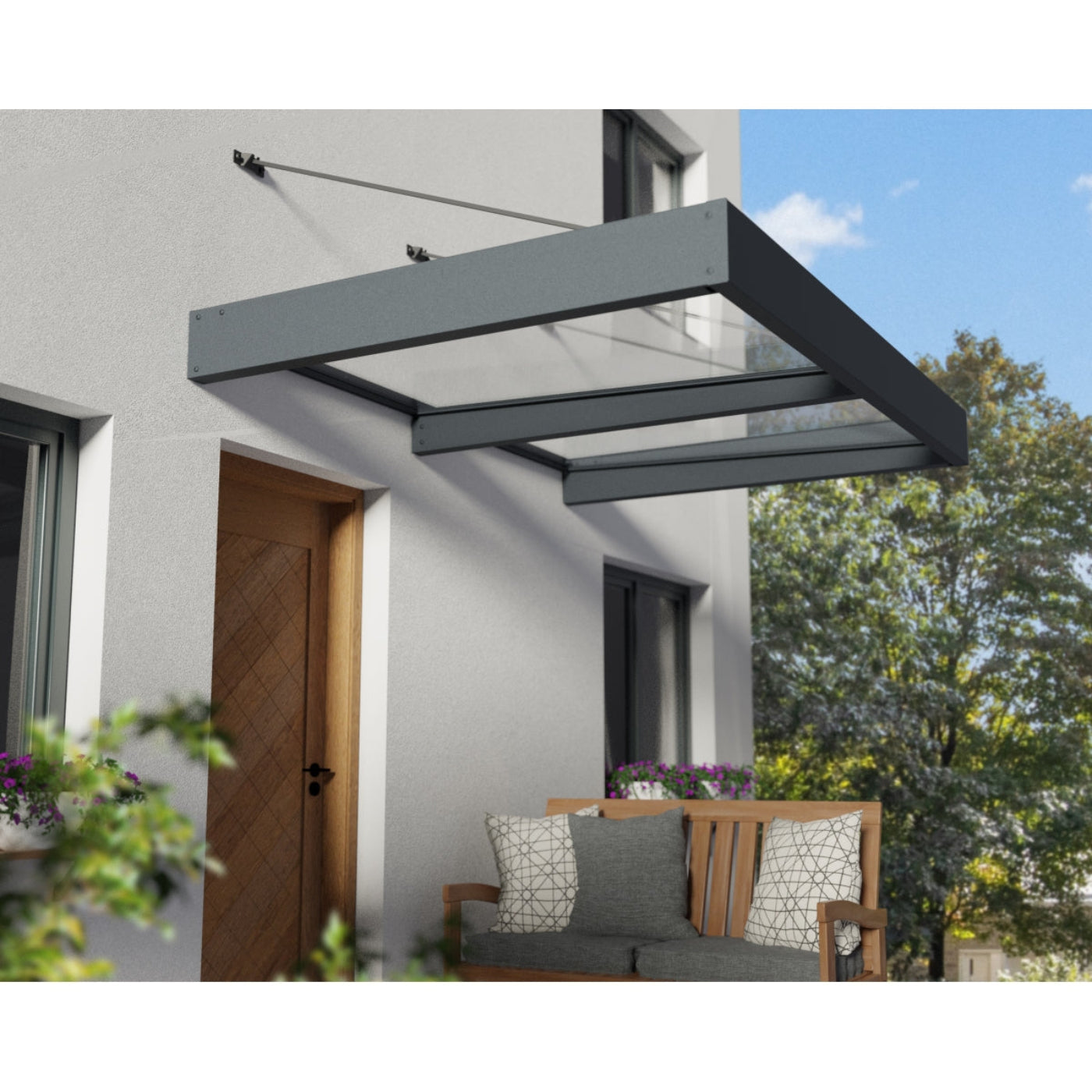 Palram - Canopia | Sophia XL Patio/Entryway/Window Awning - HG9542