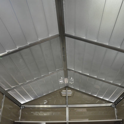 Palram - Canopia | SkyLight  Polycarbonate Storage Shed -4x6 ft Tan - HG9604T