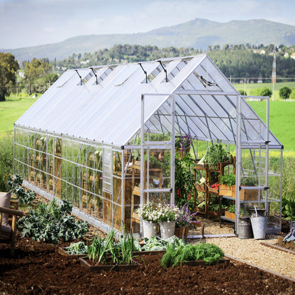 Palram - Canopia | Balance Greenhouse Kit With Clear 0.8mm Polycarbonate Glazing - HG6108G