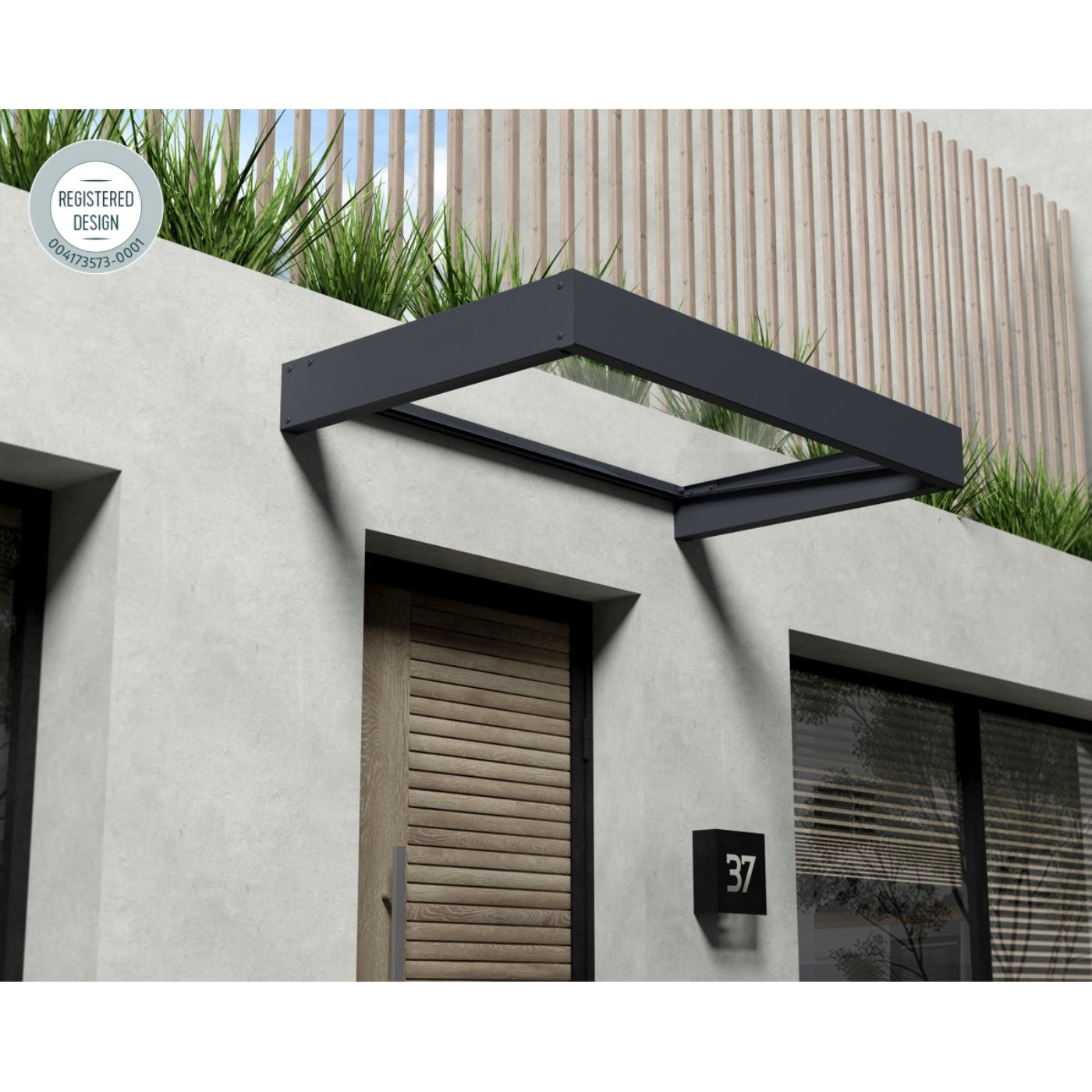 Palram - Canopia | Sophia Door Awning - 3 Ft Wide - HG9545