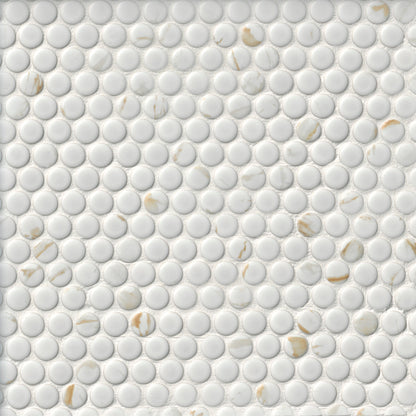 PennyRoundCalacattaGoldMatte
