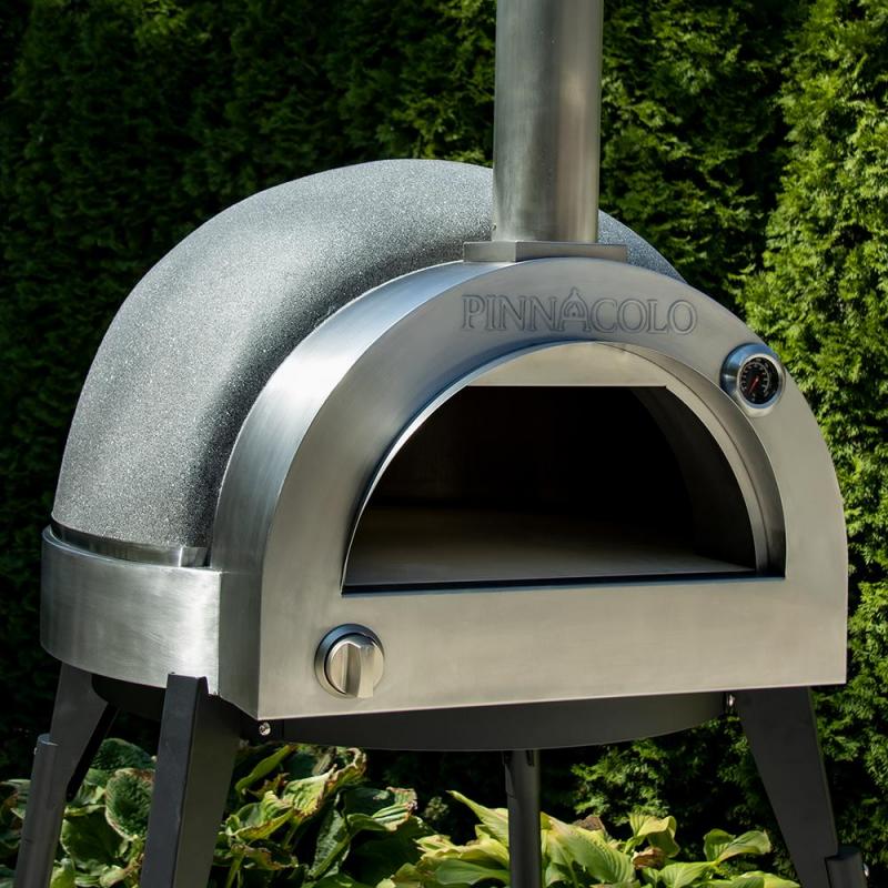 Pinnacolo L'Argilla Thermal Clay Gas Pizza Oven - Open