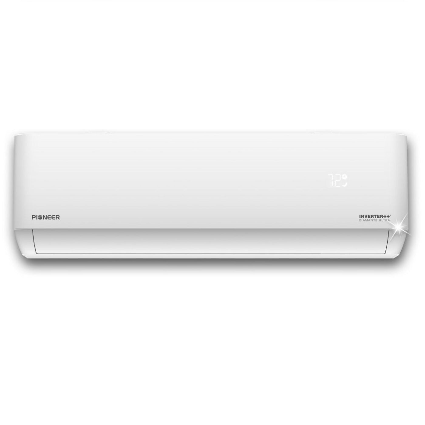 Pioneer Diamante Ultra 9,000 BTU 23 SEER2 Ductless Mini-Split Inverter++ Energy-Star Wi-Fi Air Conditioner Heat Pump Full Set 115V with 16 Ft. Kit - WYT009ALFI22RL