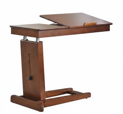 Kinnls WS-80 Mobile Sit-Stand Desk - Height Adjustable C-Shaped Side Table for Bed & Sofa