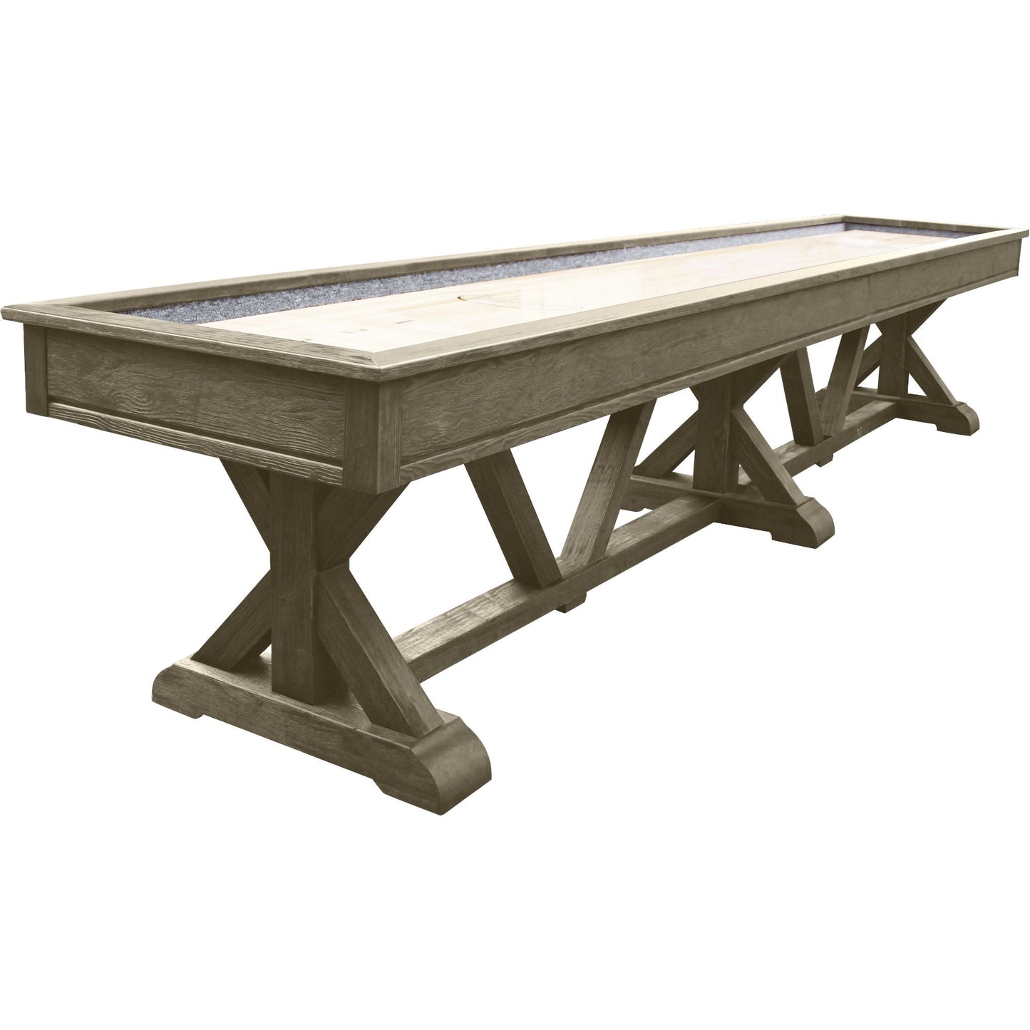 Playcraft Brazos River Pro-Style Shuffleboard Table in Gray - SHBRRWGY12