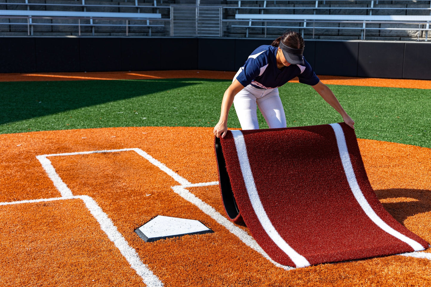Portolite Half Batters Mat - HLFB37RED